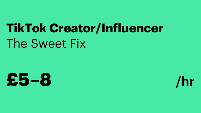 TikTok Creator/Influencer