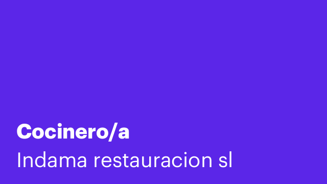 Cocinero/a