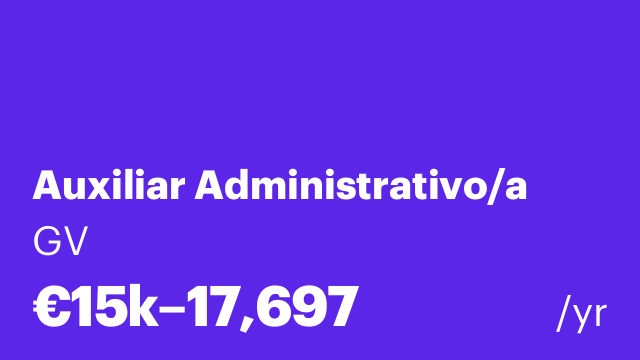 Auxiliar Administrativo/a