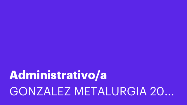 Administrativo/a