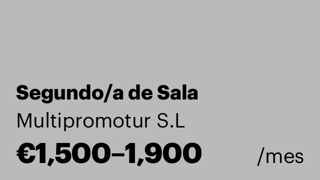 Segundo/a de Sala