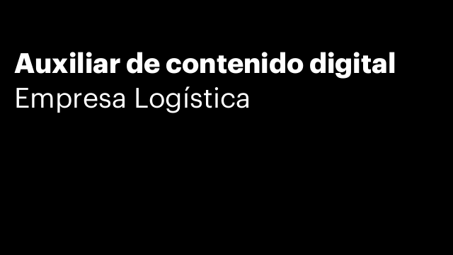 Auxiliar de contenido digital