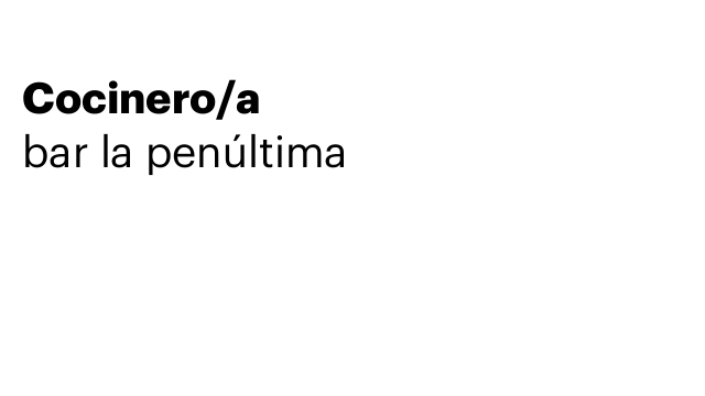 Cocinero/a