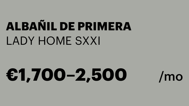 ALBAÑIL DE PRIMERA