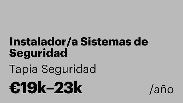 Instalador/a Sistemas de Seguridad