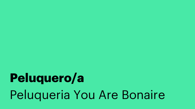Peluquero/a