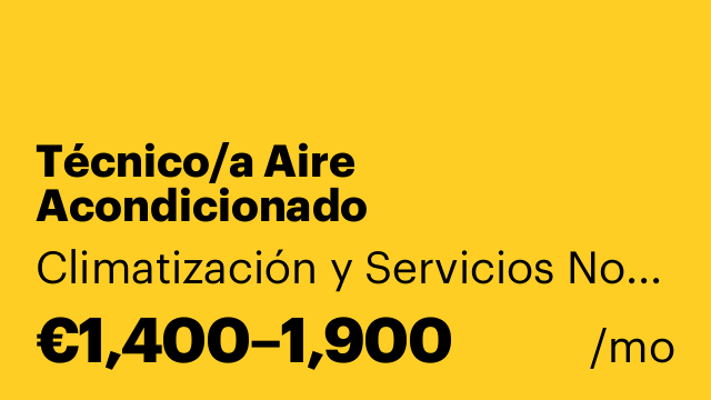 Técnico/a Aire Acondicionado