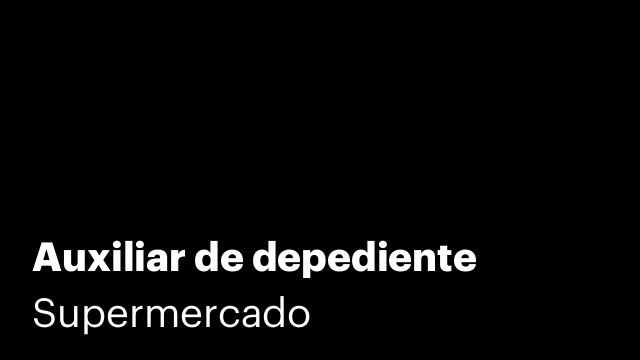 Auxiliar de depediente