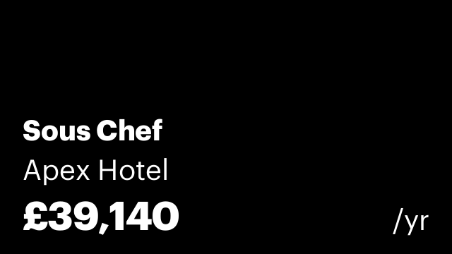 Sous Chef
