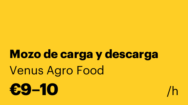 Mozo de carga y descarga