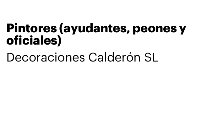 Pintores (ayudantes, peones y oficiales)