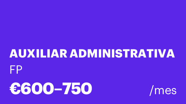 AUXILIAR ADMINISTRATIVA