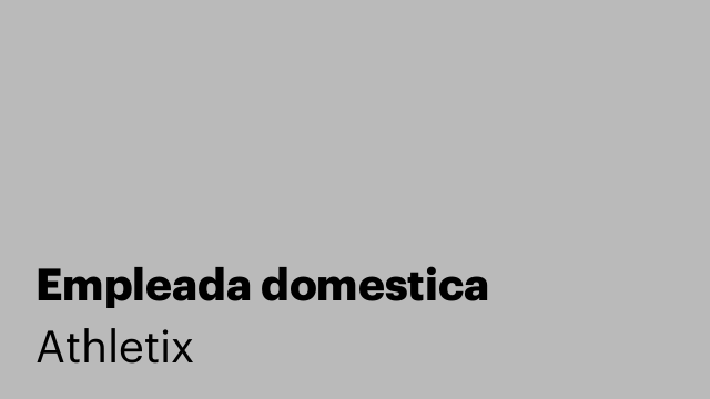 Empleada domestica