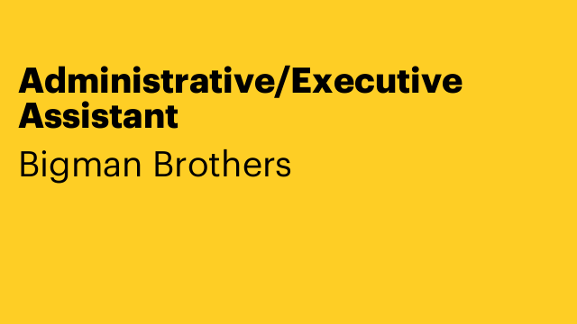 Administrative/Executive Assistant