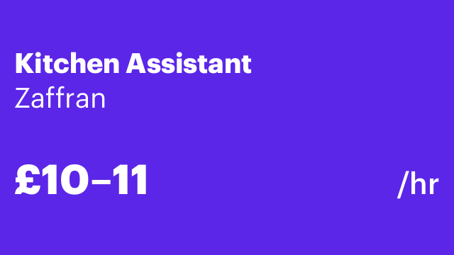 Kitchen Assistant