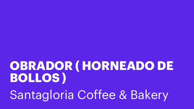 OBRADOR ( HORNEADO DE BOLLOS )