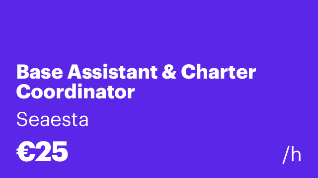 Base Assistant & Charter Coordinator