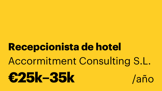 Recepcionista de hotel