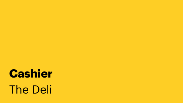 Cashier
