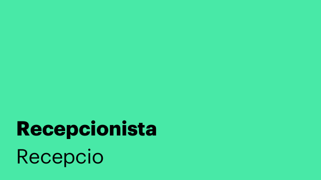 Recepcionista