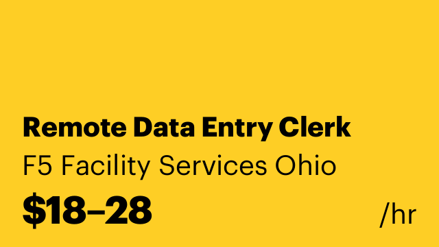 Remote Data Entry Clerk