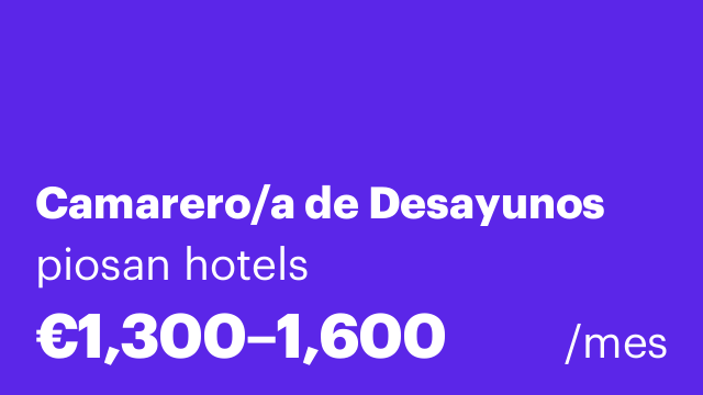 Camarero/a de Desayunos