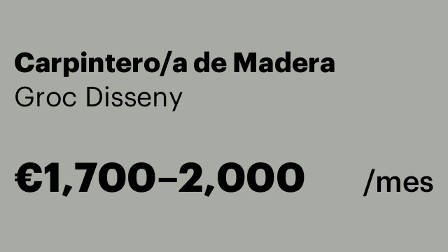 Carpintero/a de Madera