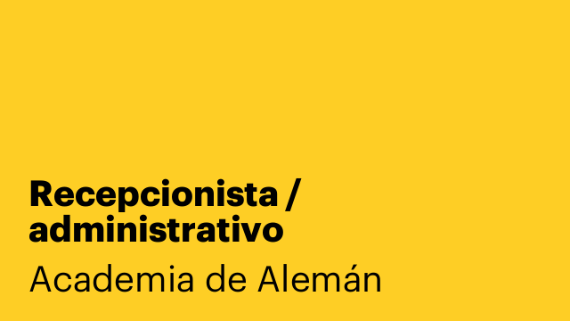 Recepcionista / administrativo
