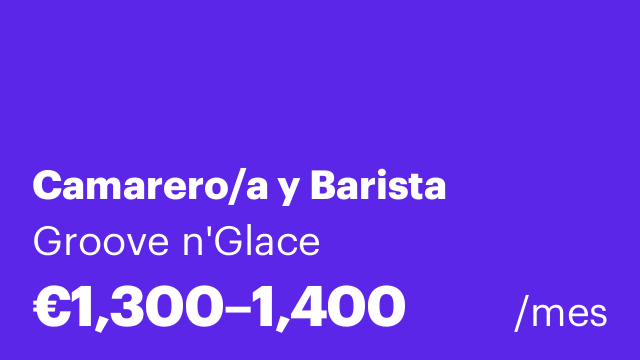 Camarero/a y Barista