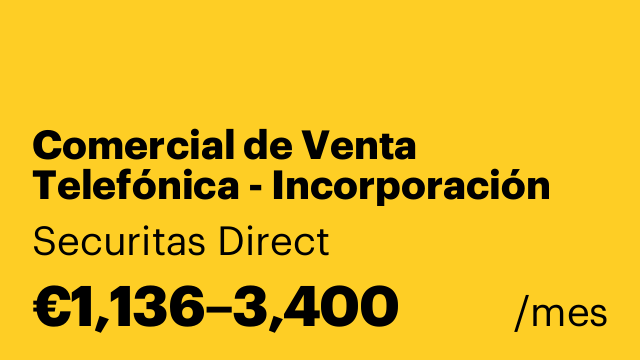 Comercial de Venta Telefónica - Incorporación Inmediata - Cornellá