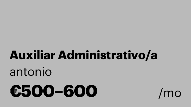 Auxiliar Administrativo/a