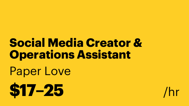 Social Media Creator & Operations Assistant