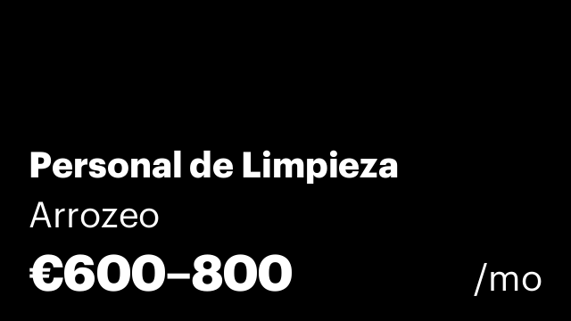 Personal de Limpieza