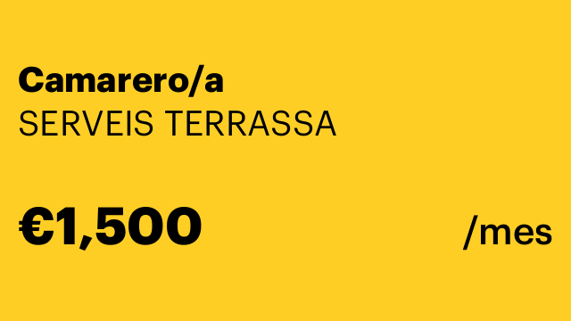 Camarero/a