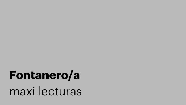 Fontanero/a