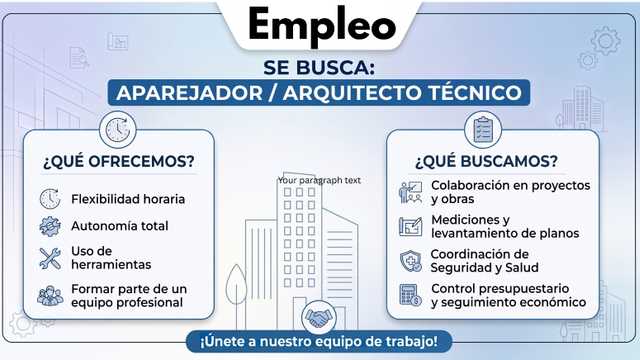 Aparejador / Arquitecto Técnico, en la zona de MOTRIL (Granada)