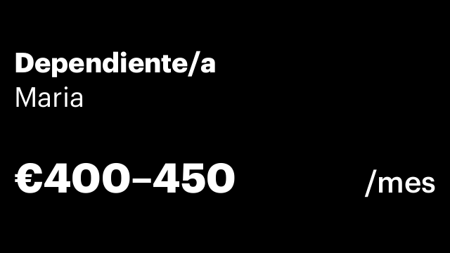 Dependiente/a