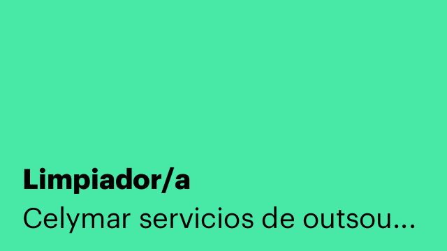 Limpiador/a