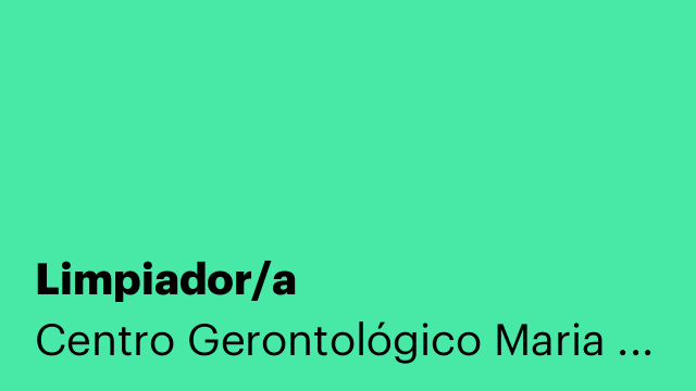 Limpiador/a