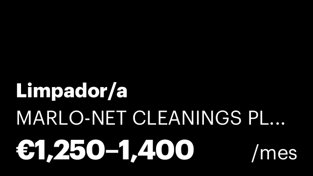 Limpador/a