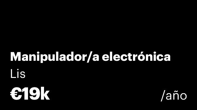Manipulador/a electrónica