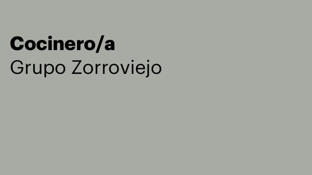 Cocinero/a