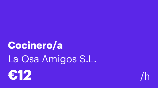 Cocinero/a