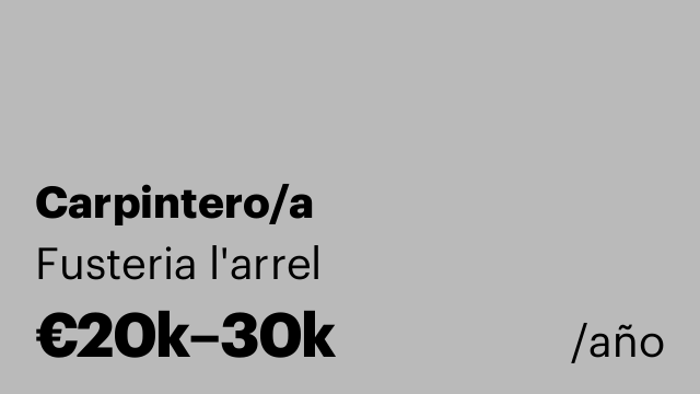 Carpintero/a