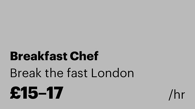 Breakfast Chef