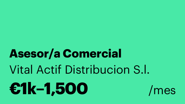 Asesor/a Comercial