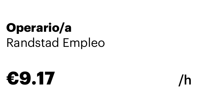 Operario/a