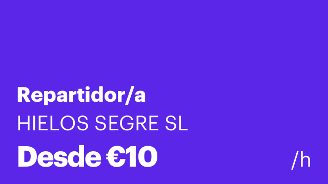 Repartidor/a