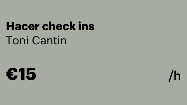Hacer check ins