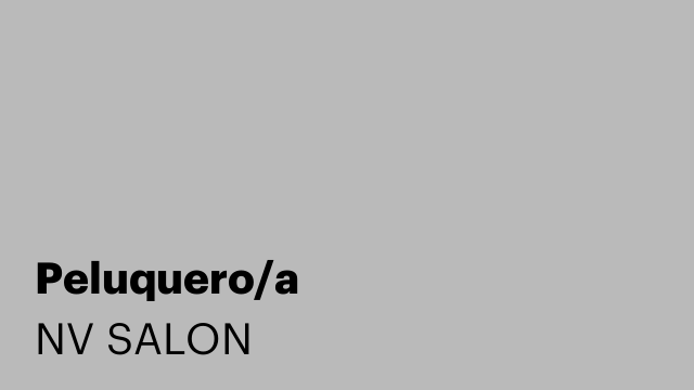 Peluquero/a